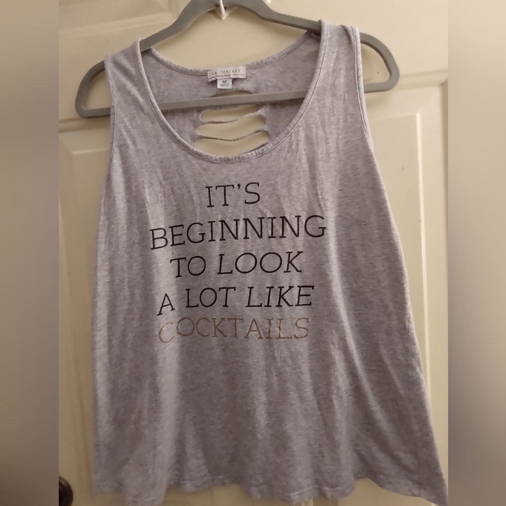 WOMAN'S "COCKTAILS"  TANK TOP